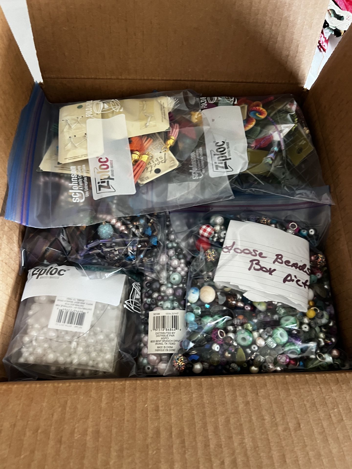 Big Box Of Beads And Findings Over 9 Lbs