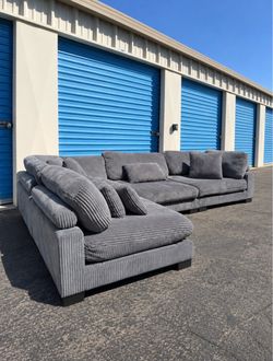 Gray Modular Sectional Couch - Delivery Included