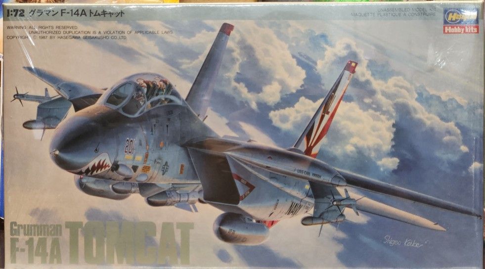 Hasegawa 1:72 Scale Grumman F-14A Tomcat Model Kit