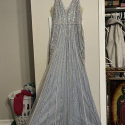 Baby blue dress