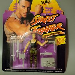 Vintage Hasbro Street Fighter Sonic Boom Guile Action Figure 