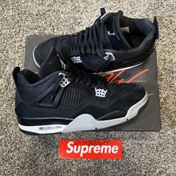 Jordan 4 Black Canvas