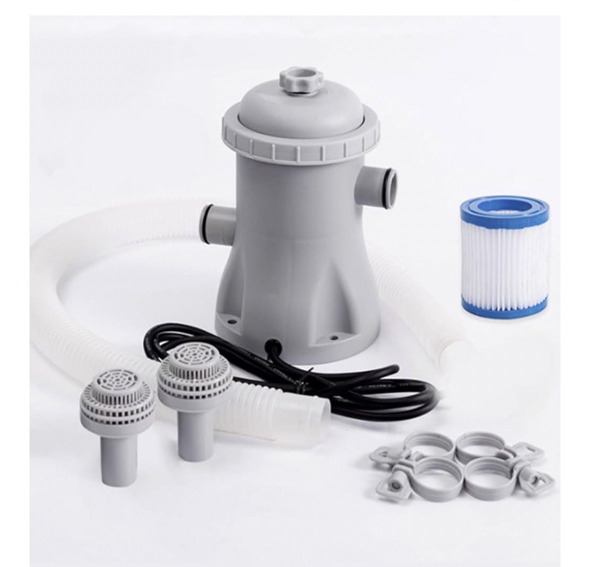 Cartridge Filter Pump for Ground Pools Pools, 330 GPH Pump Rate Pool Filter, Improved Circulation and Filtration, Easy Installation, Improved Water Cl
