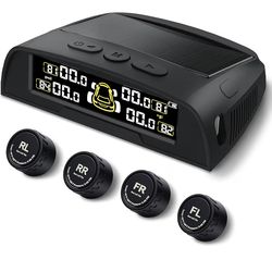Tire Pressure Monitoring System - TPMS with Solar and USB Charger