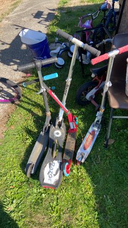 4 scooter 5$. Each. Pick up. E. Side. Tacoma