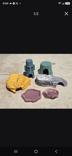 Reptile tank decor, see 4 pics, $5 - $25 each