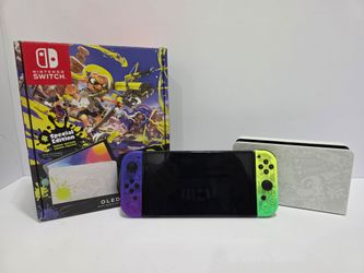 Nintendo switch oled slatoon special edition