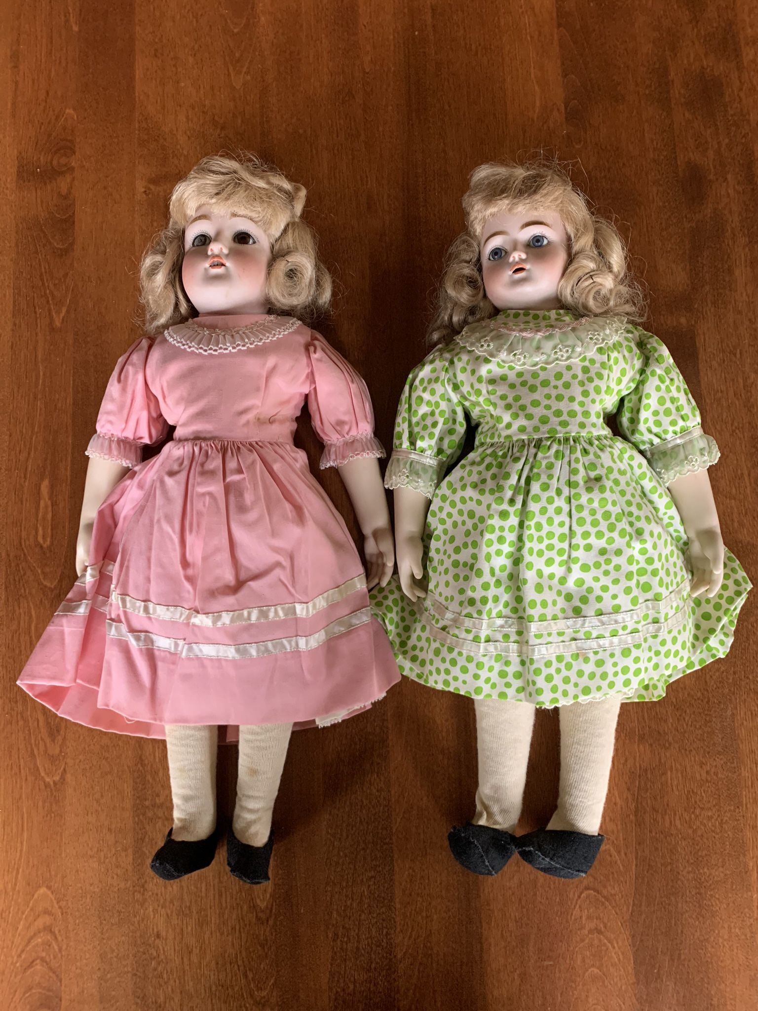 2 Antique Porcelain Dolls, Made In Germany