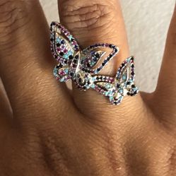Butterfly Ring Sterling Silver 925