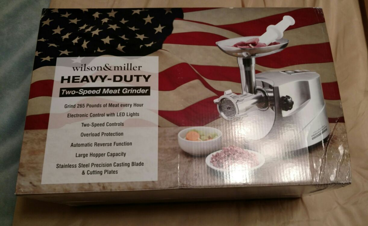 Wilson & Miller Heavy Duty Two-Speed Meat Grinder