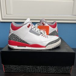 Jordan 3 Fire Red 2022 size 8.5