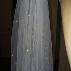 Brand New Beautiful White Veil With Pearls All Over It $25 Must Pick Up Broadway And APACHE BUCKEYE AZ CASH ONLY PLS Length Is Past Shoulders 