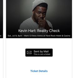 2 Kevin Hart Tickets 