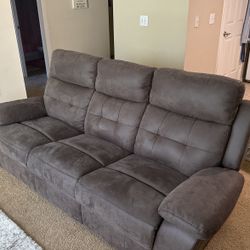 Reclining Micro Fiber Sofa $250 O.B.O