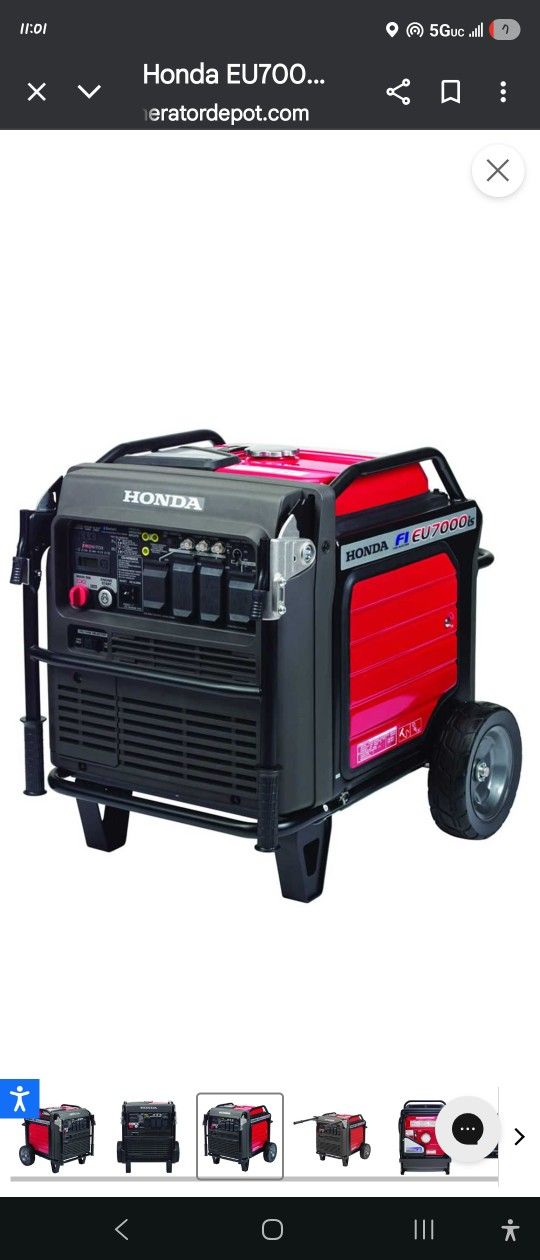 Honda Fi E7000 Generator!! Needs Work!!!