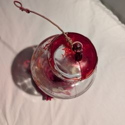 Glass Hummingbird Feeder 