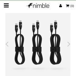 Nimble 240w Fast Charging Cable 3 Pack 3.3/6.5/9.8FT
