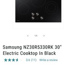 New Out The Box Samsung 30-in 4 burners Smooth Surface (Radiant) Black Electric Cooktop