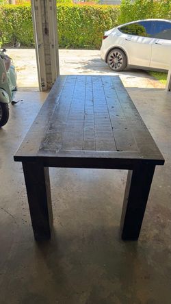 Wooden table & also chairs ( offer your best price)