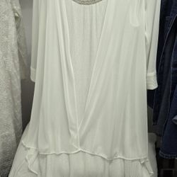 R&M Richards Women 2 Piece Embellished Dress 