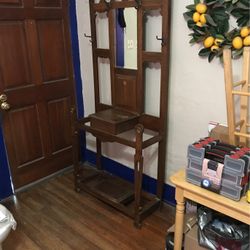 Antique Hall Tree