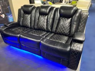 Orion Leather Sectional Couch