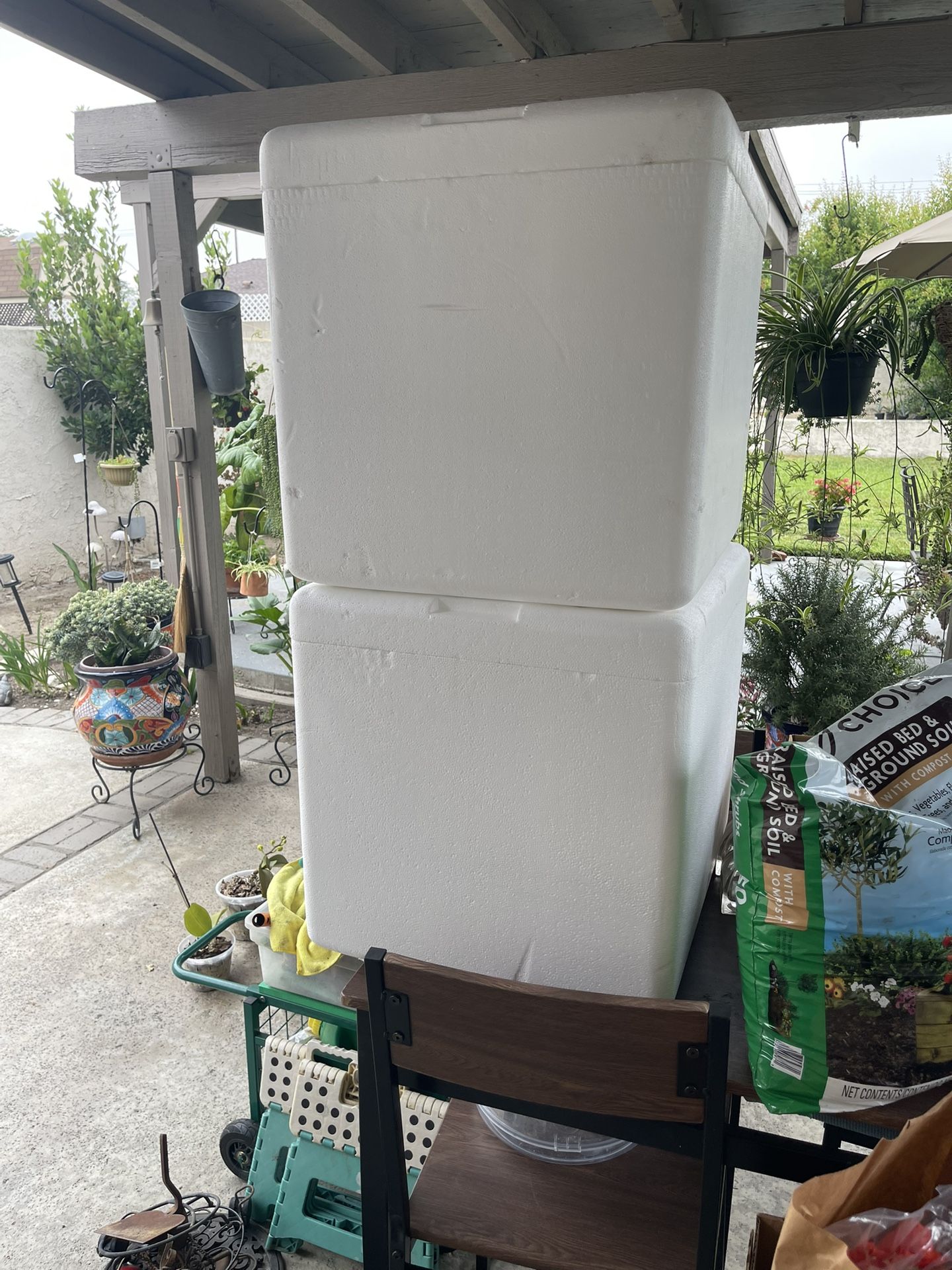 2 Big New Styrofoam Cooler For $13