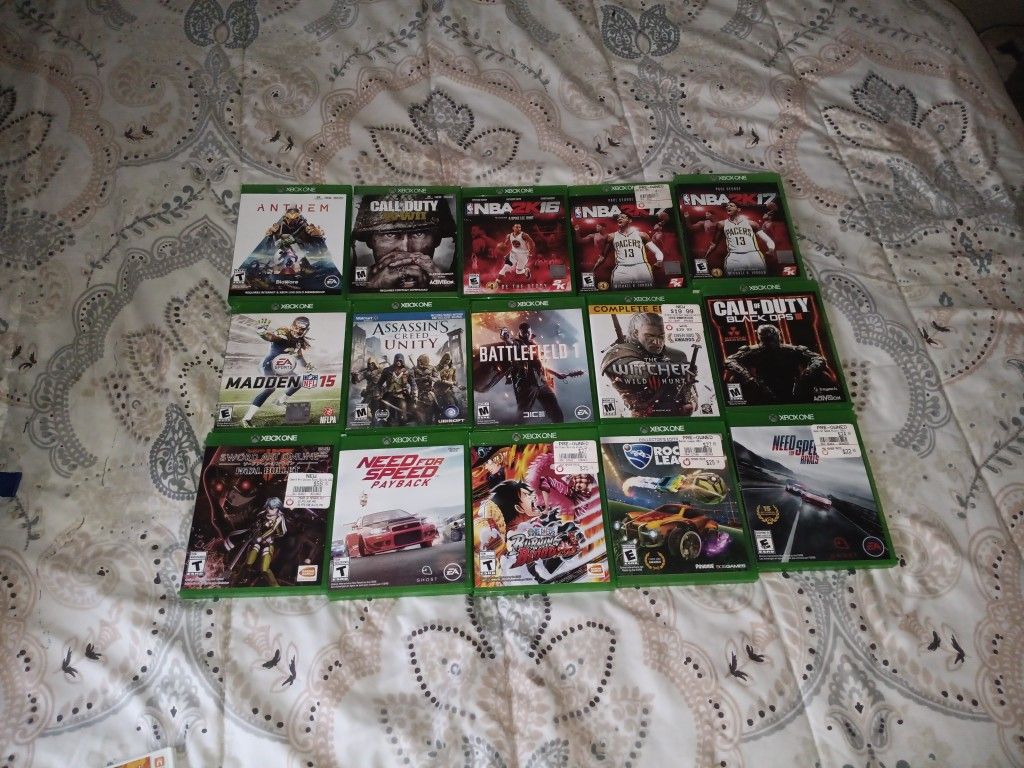 15 Games For XBOX One All For $25.00 Dollars