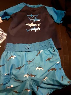 Kids swim trunks, swim shirt