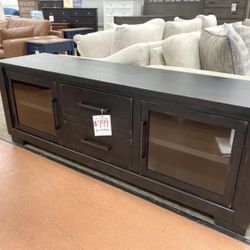 New 80” Black TV Stand