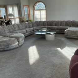 Custom made 8 seater sectional couch made by Directional
