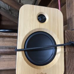 House of Marley Get Together Duo – Wireless Bluetooth Bookshelf Speakers – Rechargeable & Sustainable