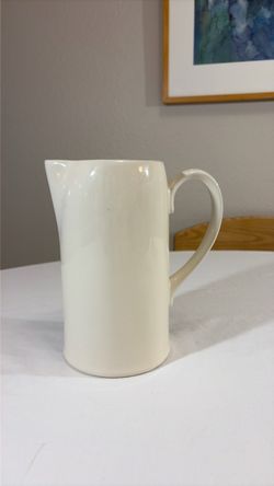 White Ceramic Pitcher