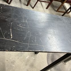 Black Wooden Table