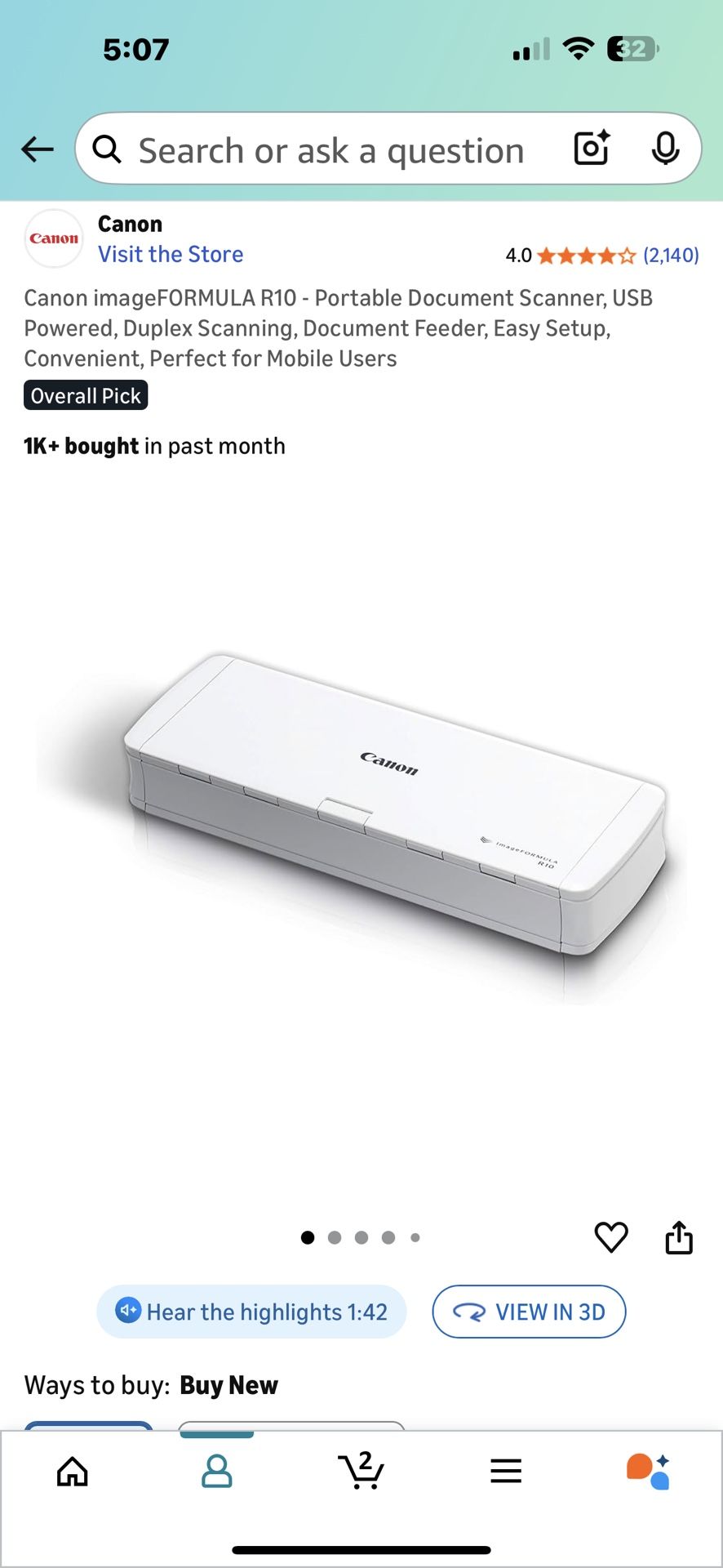 Portable Scanner