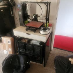 LulzBot TAZ 6 3D Printer + Table + Filament + Mods