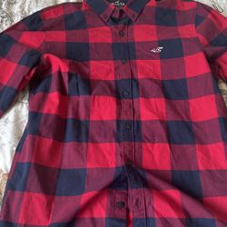 plad button up shirt