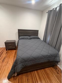 Modern Gray Bedroom Set – Like New – Complete Set