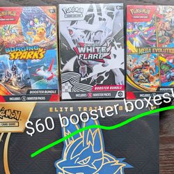 Pokémon TCG booster boxes new and sealed