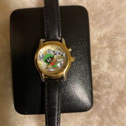 Armitron Musical Quartz Watch With Black Leather Band( Armitron )