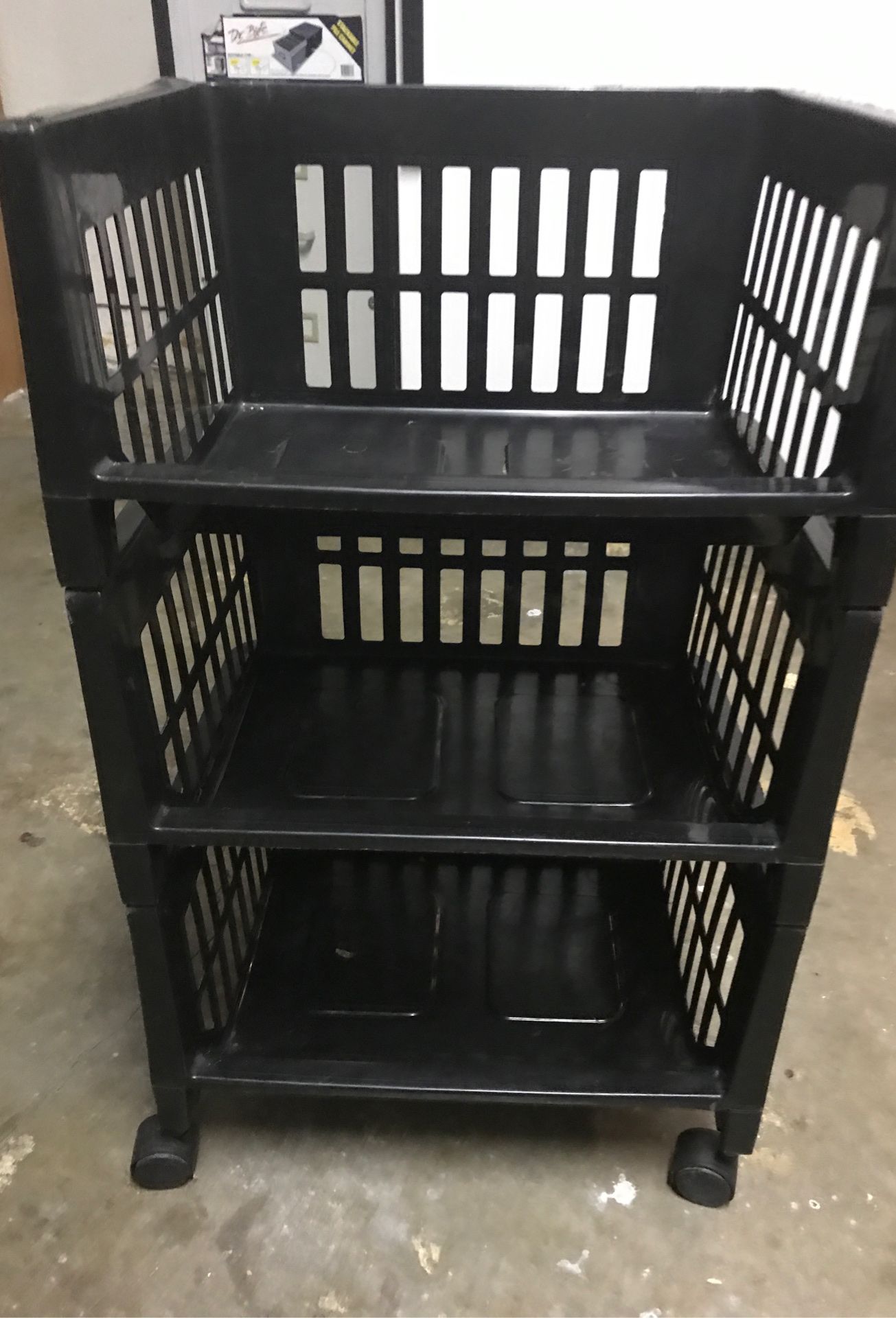 Storage trolley rack