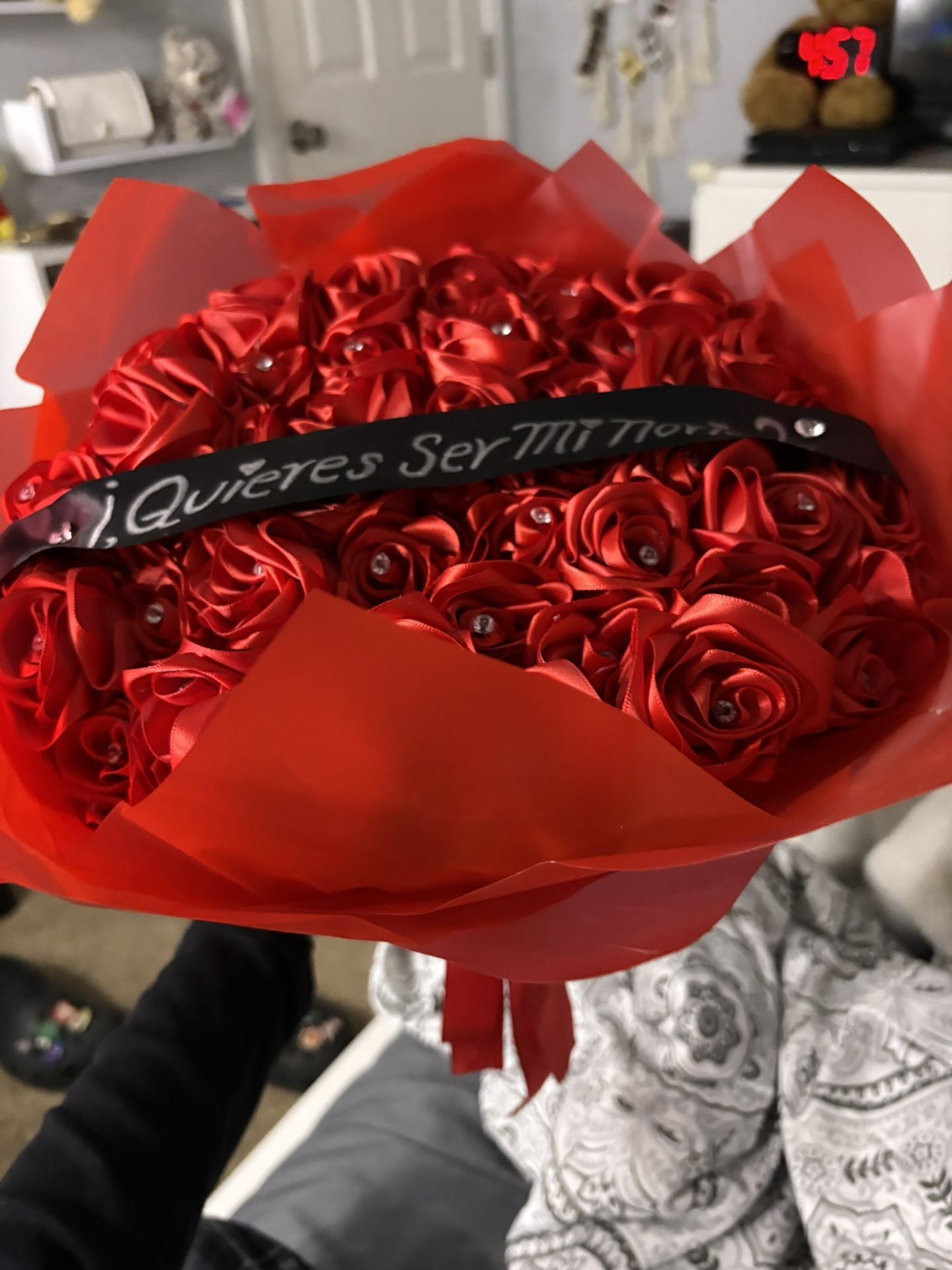 Quieres Ser Mi Novia Enternal Flower Bouquet