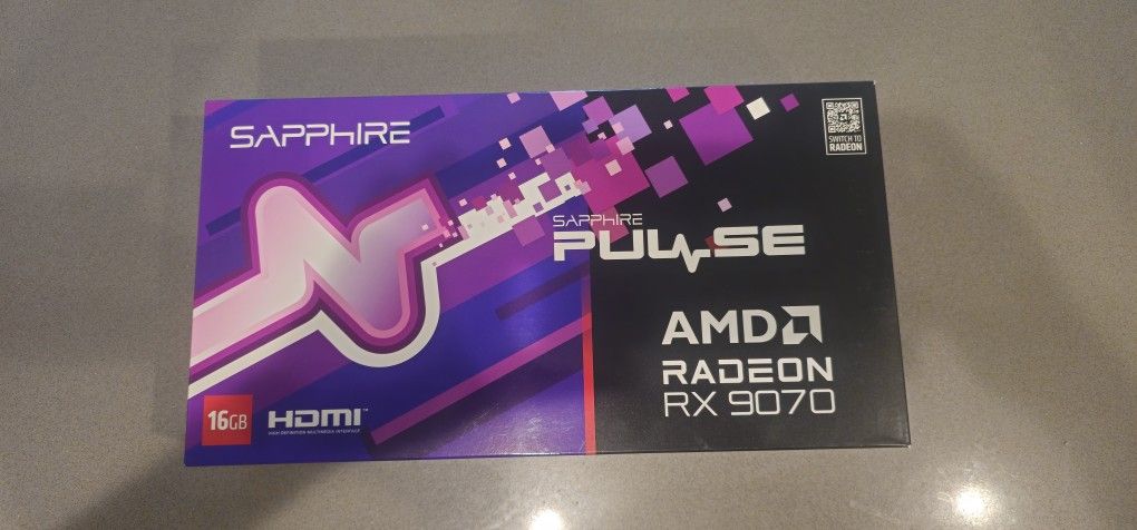 AMD Sapphire Pulse 9070 Graphics Card.