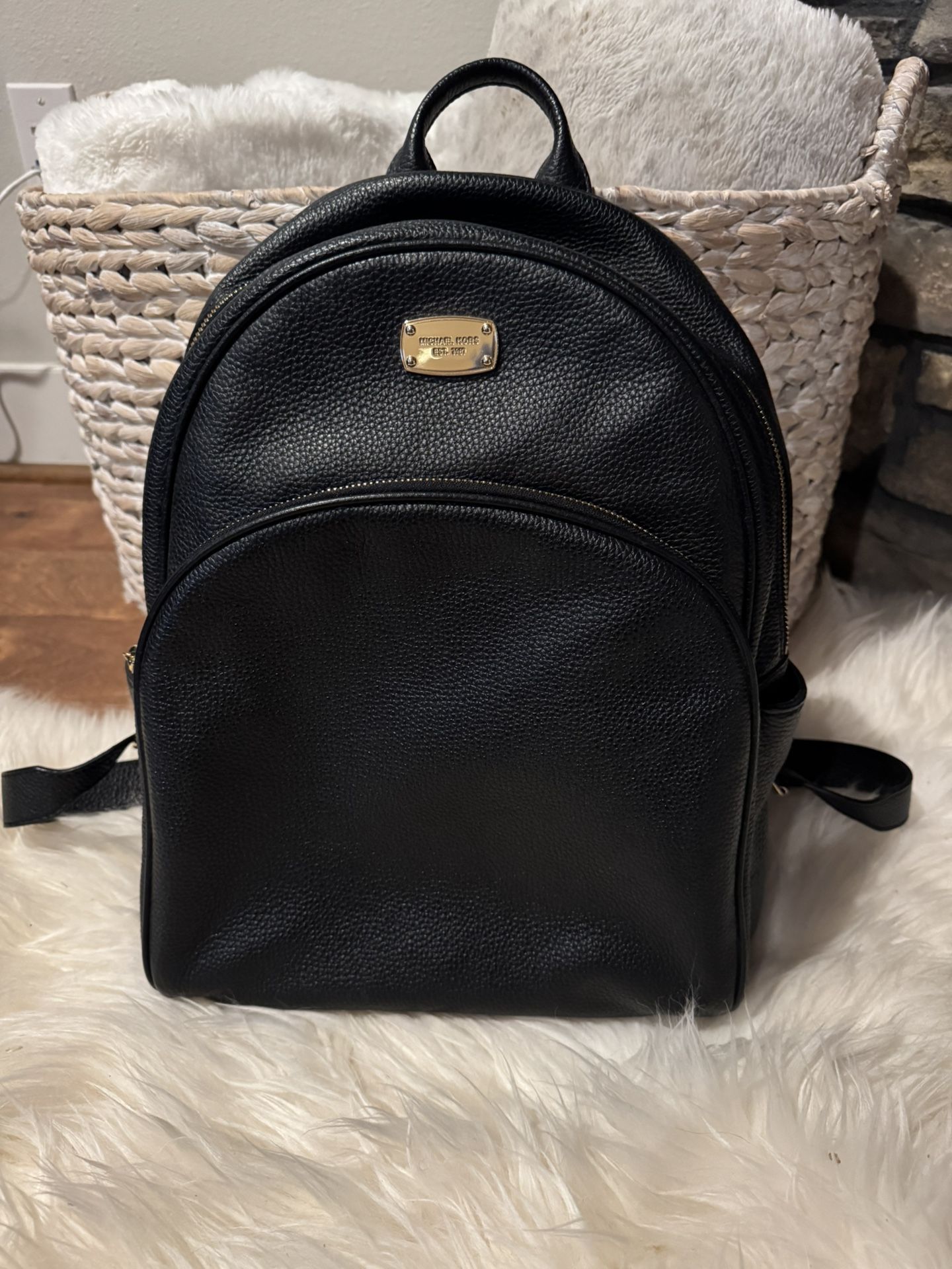 Michael Kors Pebbled Leather Backpack