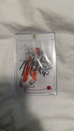 Signed Myles Garrett card authentic signature