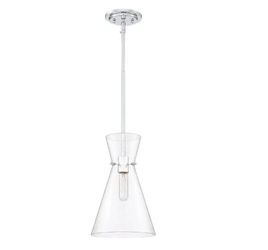 Mini Pendant Light 9" Polished Chrome New, Open Box
