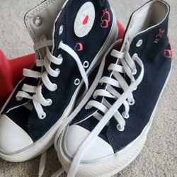 Girls Converse High Top Sneakers – Size 3 