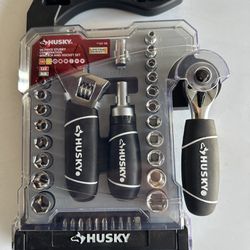 new HUSKY 46-piece stubby combination wrench and socket set