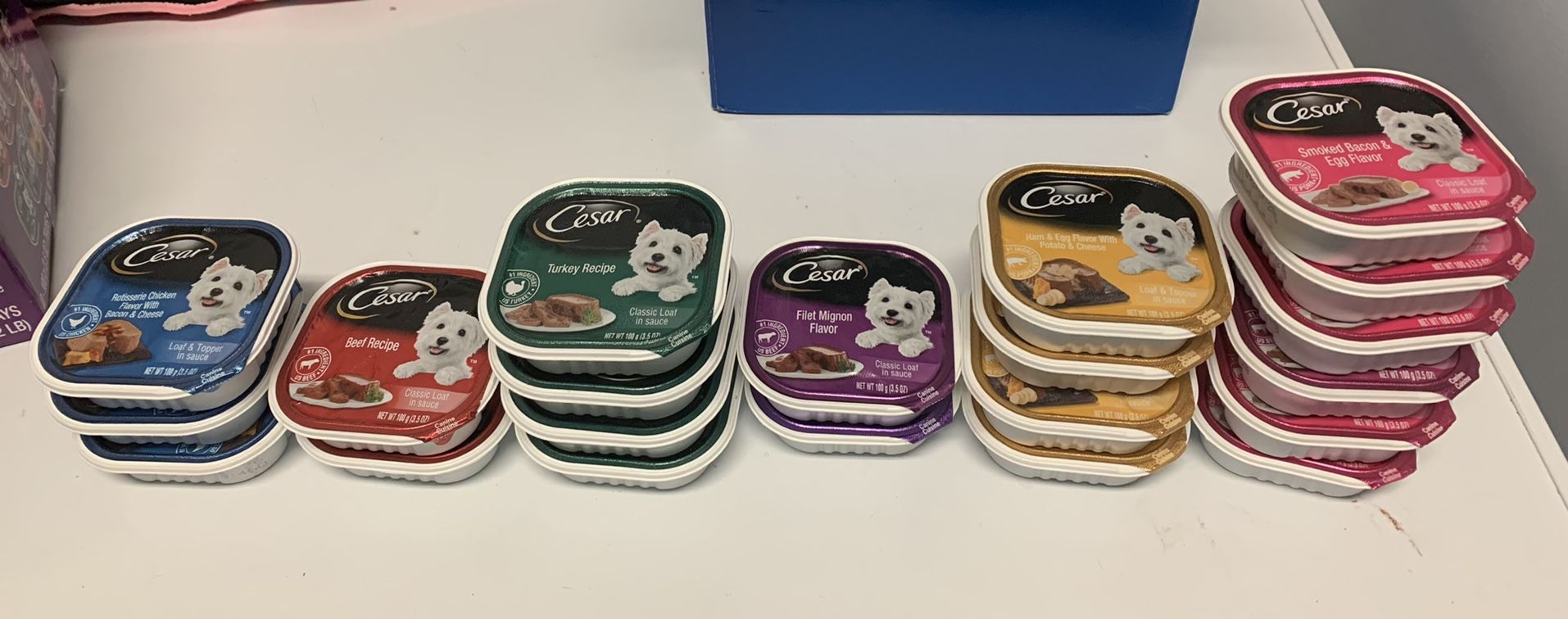 Cesar dog food 21 Piece variety pack