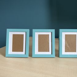 Teal Picture Frames - Set Of 3